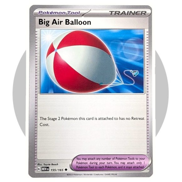 Scarlet & Violet 151 Pokemon Card: Big Air Balloon 155/165 - Picture 1 of 2